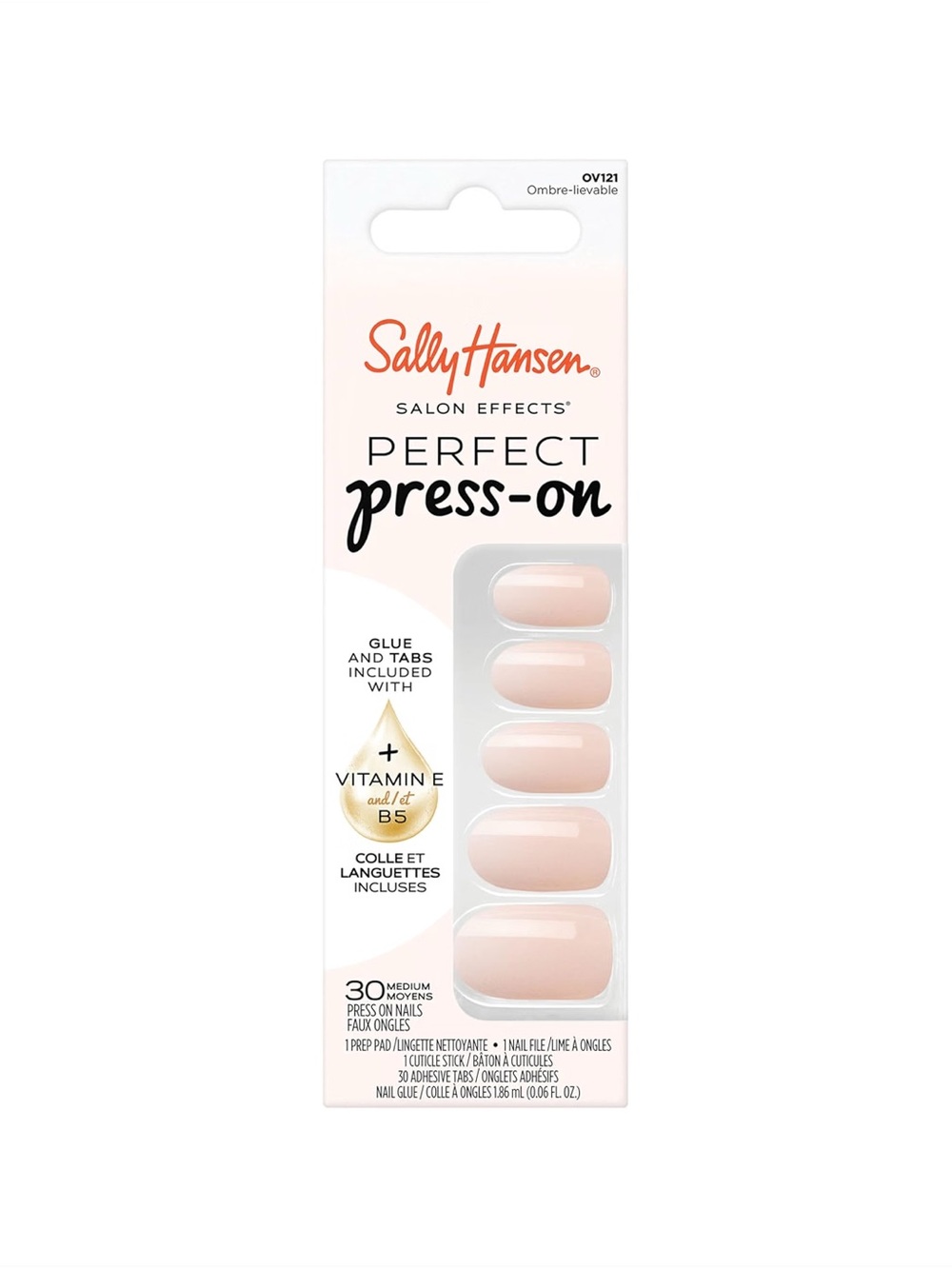 NWT Sally Hansen Perfect Press-on Nails, Ombre-Lievable